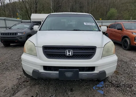 2005 Honda Pilot Exl from USA, damaged, VIN 5FNYF18585B066800